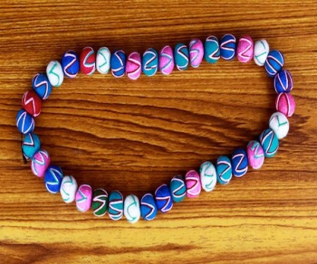 Multi-color Felt Necklace
