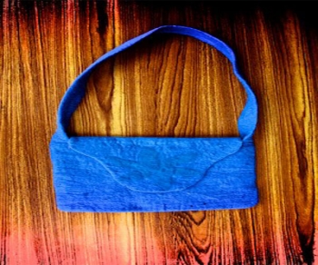 Blue rec Envelop Bag